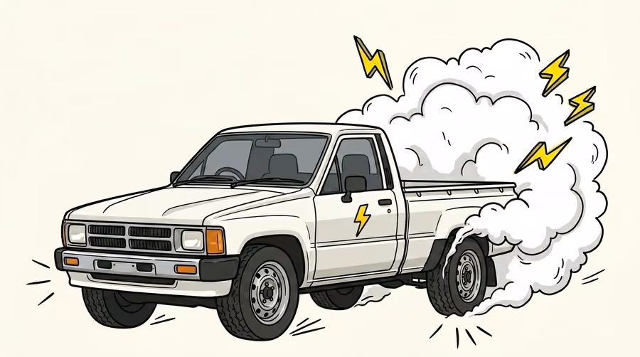 Burnouts in an electric ute