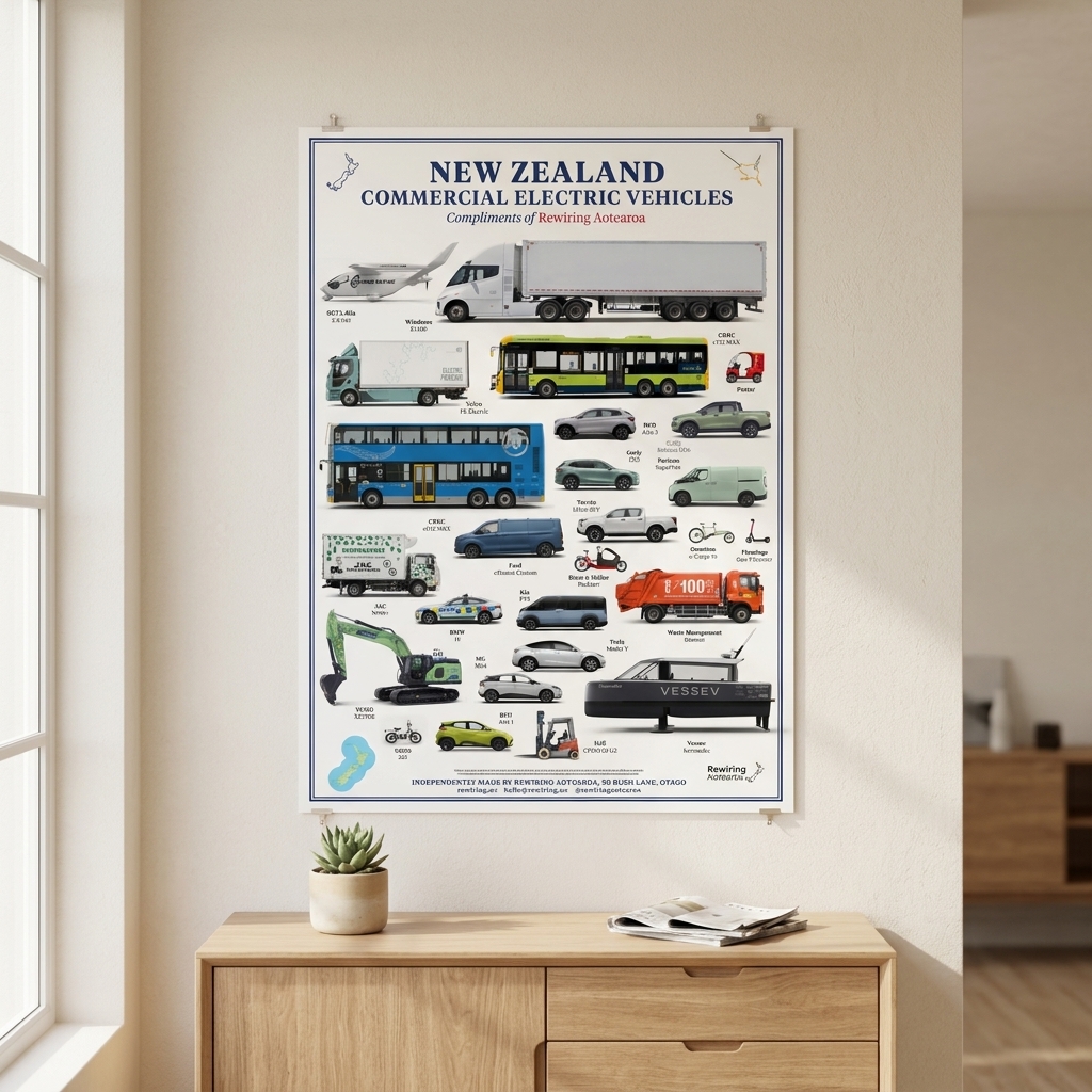 Commercial Electric Vehicles of New Zealand poster