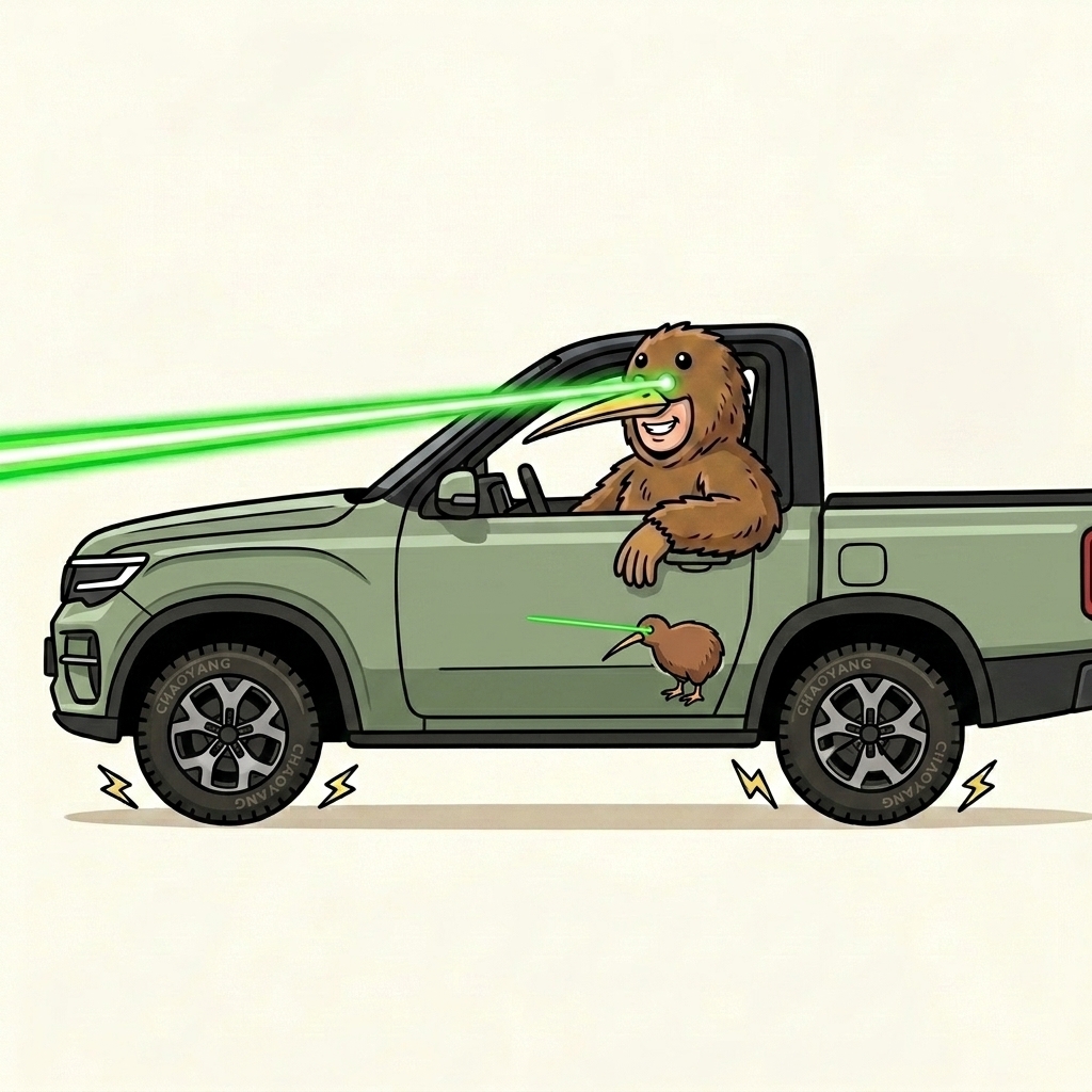 Mike's Laser Kiwi mission + Wellington billboards